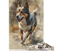 Puzzle en Bois pour Adultes 1000 Pièces avec Reliure Joyeuse Créative Jeu Pratique Décoration Familiale 1000 Pièces (75x50cm)