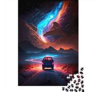 Puzzle en Bois pour Adultes 1000 Pièces Escape from City Jeu Éducatif Défi Jouet, 1000 Pièces (75x50cm)