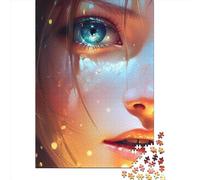 Puzzle en Bois pour Adultes, 1000 pièces, œil Brillant, décoration d'intérieur (75 x 50 cm)