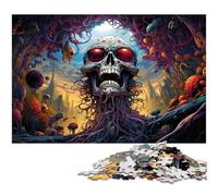Puzzle en Bois pour Adultes 1000 pièces Le Réveil du Démon de l'enfer Cadeau Amusant 1000 pièces (75 x 50 cm)