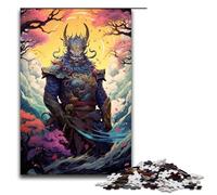 Puzzle en Bois pour Adultes 1000 pièces Motif Famille de samouraïs Sakura Japonais Jeu éducatif Jouet de défi 1000 pièces (75 x 50 cm)