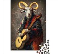 Puzzle en bois pour adultes 1000 pièces Pan Le Dieu de la musique Puzzle pour adultes Jeu difficile Casse-tête 1000 pièces (75x50 cm)