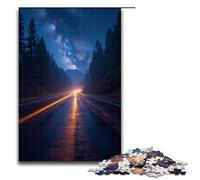 Puzzle en Bois pour Adultes 1000 pièces Paysage d'autoroute (75 x 50 cm)
