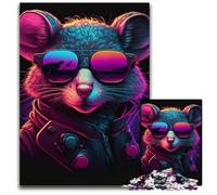 Puzzle en Bois pour Adultes, 1000 pièces, Souris Synthétique, pour Une soirée de Jeux en Famille, décoration à Faire soi-même, 50x75cm/19,68x29,52 Pouces