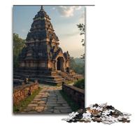 Puzzle en Bois pour Adultes 1000 pièces Temple Antique Jeu éducatif pour Enfants 1000 pièces (75 x 50 cm)
