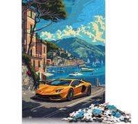 Puzzle en Bois pour Adultes 1000 pièces, Voiture de Sport Cool, Puzzle créatif à Faire soi-même, pour 18 Ans et Plus, 1000 pièces (75 x 50 cm)