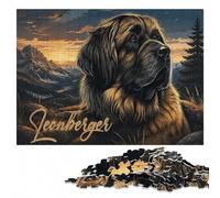 Puzzle en Bois pour Adultes, Adorable Leonberger, 1000 pièces | À la maison : Cadeau puzzle - indices de couleur et de forme pour organiser le montage le w nd.
