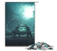Puzzle en Bois pour Adultes, Aquarium de rhinocéros, 1 000 pièces, pour Adultes et Enfants à partir de 12 Ans, 1 000 pièces