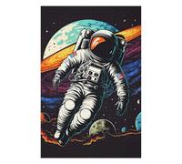 Puzzle en Bois pour Adultes avec Motif Astronaut in Space -80, 1000 PCS