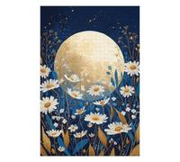 Puzzle en Bois pour Adultes avec Motif Full Moon Daisy Garden, 1000 PCS