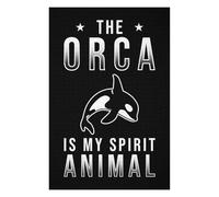 Puzzle en Bois pour Adultes avec Motif Orca Killer Whale Spirit, 1000 PCS