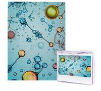 Puzzle en bois pour adultes de 500 pièces - Art moderne - Abstraction - Biologie - Chimie - Puzzle difficile - Puzzle photo personnalisé pour cadeau de famille