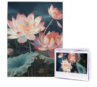 Puzzle en bois pour adultes de 500 pièces - Art moderne - Libellule difficile - Puzzle photo personnalisé pour cadeau de famille