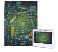 Puzzle en bois pour adultes de 500 pièces - Art moderne - Question mathématique - Puzzle stimulant - Puzzle photo personnalisé pour cadeau de famille