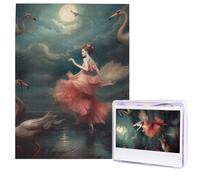 Puzzle en bois pour adultes de 500 pièces - Art moderne - Une nuit de miracles et de magie - Puzzle photo personnalisé pour cadeau de famille
