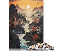 Puzzle en Bois pour Adultes et Adolescents, paysages à Couper Le Souffle, Jeu éducatif, 1 000 pièces (75 x 50 cm)