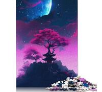 Puzzle en Bois pour Adultes et Adolescents, Sanctuaire Magique, Jeu éducatif, 500 pièces (52 x 38 cm)