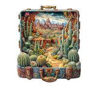 Puzzle en bois pour adultes et enfants, Desert Odyssey-2 Puzzle irrégulier unique, puzzle en bois pour adultes avec boîte cadeau en bois (L-270 pièces)