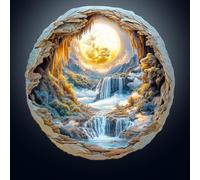 Puzzle en bois pour adultes, Miracles au clair de lune, pièces de puzzle de forme unique irrégulière, emballage cadeau, cadeau d'anniversaire pour adultes et enfants (L-34 x 33,2 cm - 300 pièces)