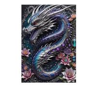 Puzzle en Bois pour Adultes, Motif Galactic Dragon Chronicles, Format 300 PCS