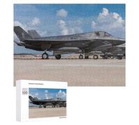 Puzzle en Bois pour Adultes, Motif Lockheed Martin F35 Jet, 500 PCS