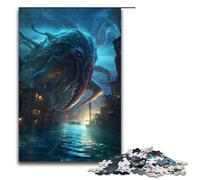 Puzzle en Bois pour Adultes, Nightmare Titan, 1 000 pièces, pour Adultes et Enfants à partir de 12 Ans, Jouet éducatif, 1 000 pièces