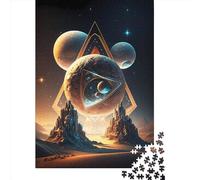 Puzzle en Bois pour Adultes, Paysage Extraterrestre, sanctuaire, 500 pièces, Jouets, Jeux familiaux, Cadeaux d'anniversaire, Puzzle éducatif pour garçons et Filles, 500 pièces (52 x 38 cm)