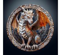 Puzzle en bois pour adultes, puzzle en bois dragon 3D, puzzle irrégulier unique en forme d'animal, cadeau d'anniversaire exquis pour adultes et enfants (L-34 x 34 cm - 300 pièces)