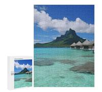 Puzzle en bois pour adultes, Tahiti Beach1 Puzzle imprimé pour adultes, livré avec une belle boîte
