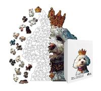 Puzzle en Bois pour Chien - Puzzle Anti-Stress, pièces complexes en Forme d'animal, Casse-tête Bois découpé au, activité de Relaxation consciente, Accessoire de décoration d'intérieur, Planche s