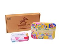 Puzzle En Bois Pour Enfants, 1 Ensemble De Matériel Montessori, Formes Tangram, Apprentissage, Dessin Animé, Intelligence Animale, Jouets Éducatifs, Cadeau Pour Bébé