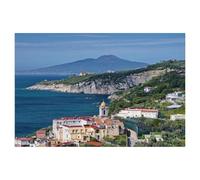 Puzzle en Bois pour Enfants 1000 Pièces，Baie de Naples，Mots Croisés Jeu Moderne Accueil Décoration Cadeau Unique（75x50cm）-AA18