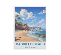 Puzzle en Bois pour Enfants 1000 Pièces，Cabrillo Beach Californie，Mots Croisés Jeu Moderne Accueil Décoration Cadeau Unique（75x50cm）-HJ75