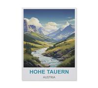 Puzzle en Bois pour Enfants 1000 Pièces，Hohe Tauern Autriche，Mots Croisés Jeu Moderne Accueil Décoration Cadeau Unique（75x50cm）-ID60