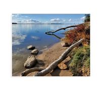 Puzzle en Bois pour Enfants 1000 Pièces，Île de Rügen，Mots Croisés Jeu Moderne Accueil Décoration Cadeau Unique（75x50cm）-BB58