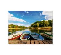 Puzzle en Bois pour Enfants 1000 Pièces，Paysages lacustres et fluviaux en Brandebourg，Mots Croisés Jeu Moderne Accueil Décoration Cadeau Unique（75x50cm）-AY38