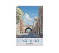 Puzzle en Bois pour Enfants 1000 Pièces，Pont des Soupirs, Angleterre，Mots Croisés Jeu Moderne Accueil Décoration Cadeau Unique（75x50cm）-II63