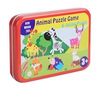 Puzzle En Bois Pour Enfants, 6 Pièces, Véhicule Animal Et Légume, Jouet Éducatif Précoce, Jouets Biologiques D'Apprentissage Précoce