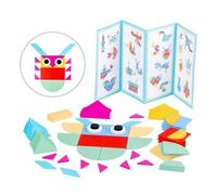Puzzle En Bois Pour Enfants, Blocs De Construction Géométriques, Jouets D'Apprentissage Éducatifs