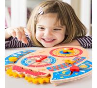 Puzzle En Bois Pour Enfants, Calendrier De Fusée, Horloge Météo, Tableau D'Apprentissage Éducatif, Jouets, Outils D'Enseignement Préscolaire, Jouet Pour Enfants
