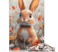 Puzzle en Bois pour Enfants de 520 pièces, Puzzle Mignon de Lapin de Pâques, Jeux d'apprentissage pour garçons et Filles de 18 Ans et Plus, 520 pièces (52x38cm)