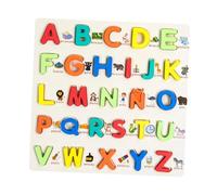 Puzzle en Bois pour Enfants, Ensemble de Planches d'Activités Éducatives pour Garçons et Filles 3-5 Ans, Jouet d'apprentissage Préscolaire- Alphabet Espagnol