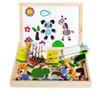 Puzzle En Bois Pour Enfants, Jouets Éducatifs, Dessins Animés, Insectes De La Forêt, Planche À Dessin Magnétique Multifonctionnelle, Nouvelle Collection 2021