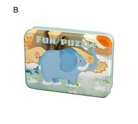 Puzzle En Bois Pour Garçons, 5 Pièces/Ensemble, Jouet, Fruit, Dinosaure, Capacité Cognitive, Sans Bavure, Attrayant