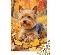 Puzzle en Bois pour Génies 1000 Pièces - Yorkshire Terrier | Exploration Visuelle Et Mentale, Ambiance Familiale