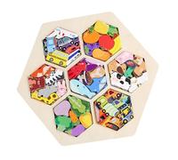 Puzzle en bois pour - Jeux mentaux éducatifs pour la maternelle apprenant jouet, planches de teaser cérébral colorées garçons