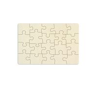 Puzzle en Bois prêt à décorer et à Peindre - 20 pièces, Environ 290 x 195 mm - Puzzle Vide en Bois, Puzzle Vierge, Bois stratifié Non traité