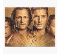 Puzzle en bois Produits promotionnels de la saison 15 de Supernatural 300 pièces 38x26 cm jouet décoration mura