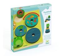 Puzzle en Bois Puzz & Stack Arc-en-Ciel - Jeu d'Empilage Éducatif