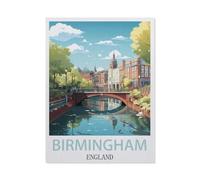 Puzzle en Bois Puzzle Jigsaw,Birmingham England,Classic Creative Classic Puzzle 1000 Pièces, Puzzles d'art Couleur(75x50cm)-AC66
